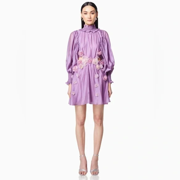 knee length dresses for ladies Sharon Strapless Mini Dress in Purple main image 0